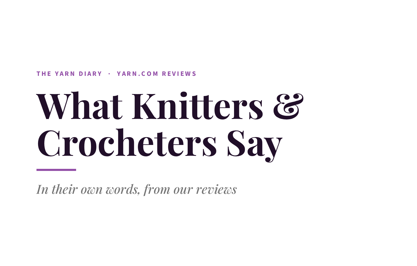 Yarn.com Reviews: What Knitters and Crocheters Say