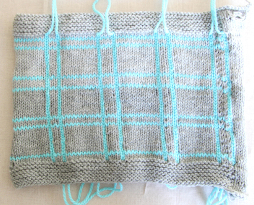 Easy Knitted Plaid: How to Knit a Plaid Pattern