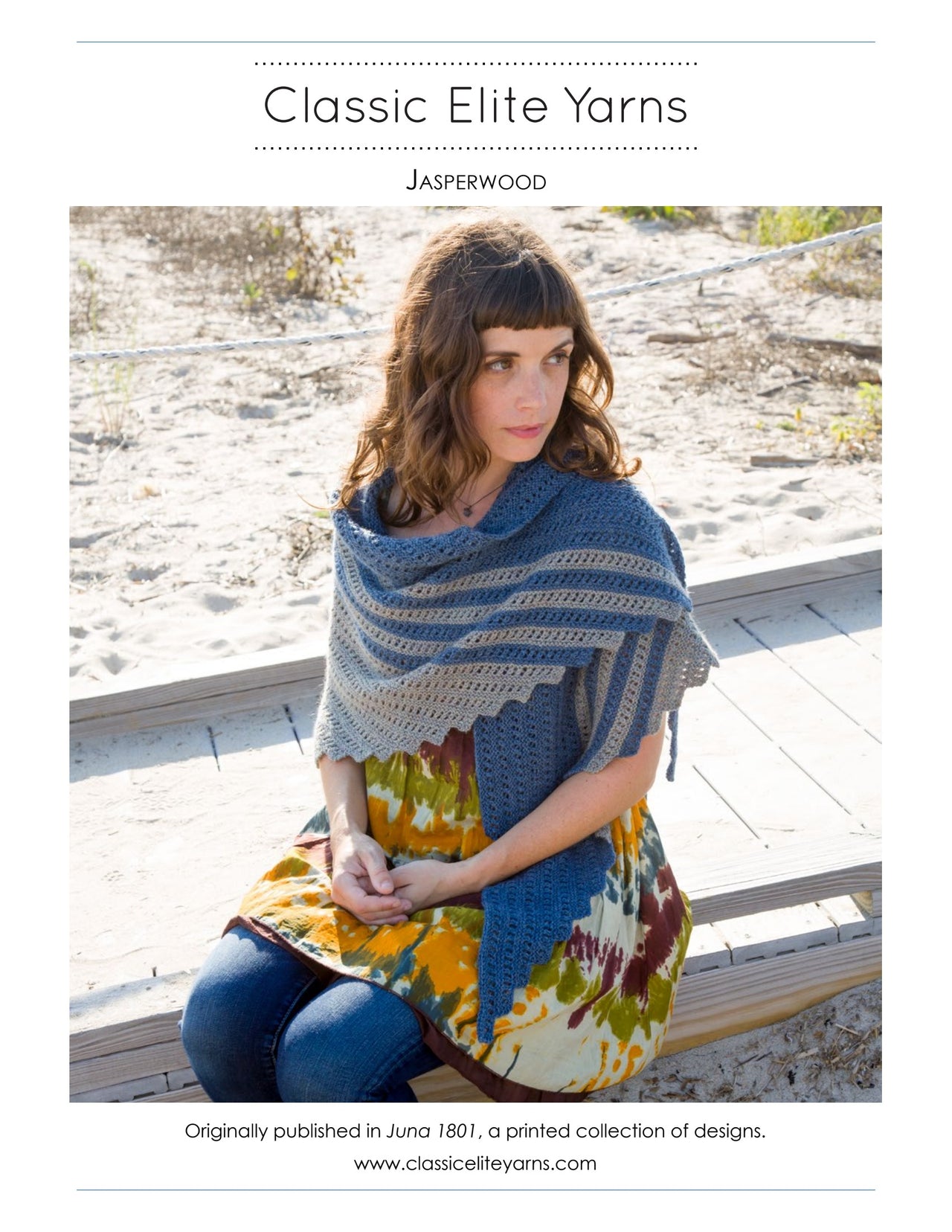 Classic Elite Yarns Jasperwood Wrap Knitting Pattern