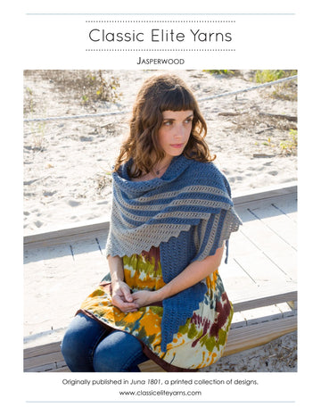 Classic Elite Yarns Jasperwood Wrap Knitting Pattern