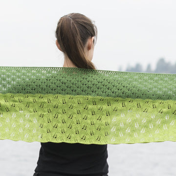Cascade Yarns FW Leafy Transitions Wrap Knitting Pattern