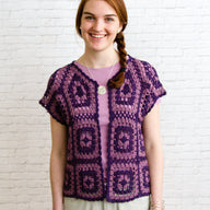 Valley Yarns WEBS Motif Bolero Crochet Pattern