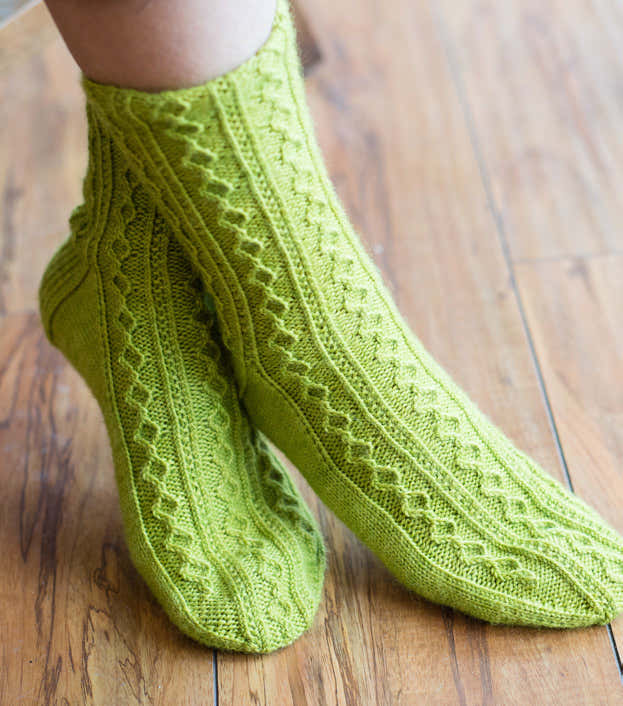 SweetGeorgia Slackcountry Socks Knitting Pattern