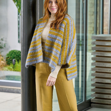 Agave Poncho Cape Knitting Pattern