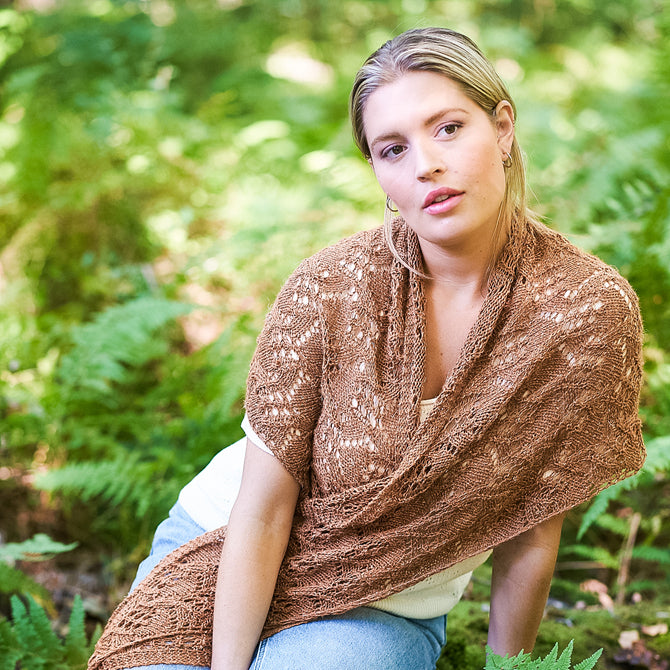 Berroco 414 Cambria Cape Knitting Pattern