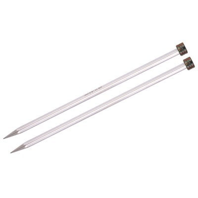 Knitter's Pride Nova Cubics Platina Single Pointed Needles 10"