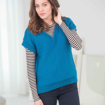 Versatile Vest Slipover Knitting Pattern