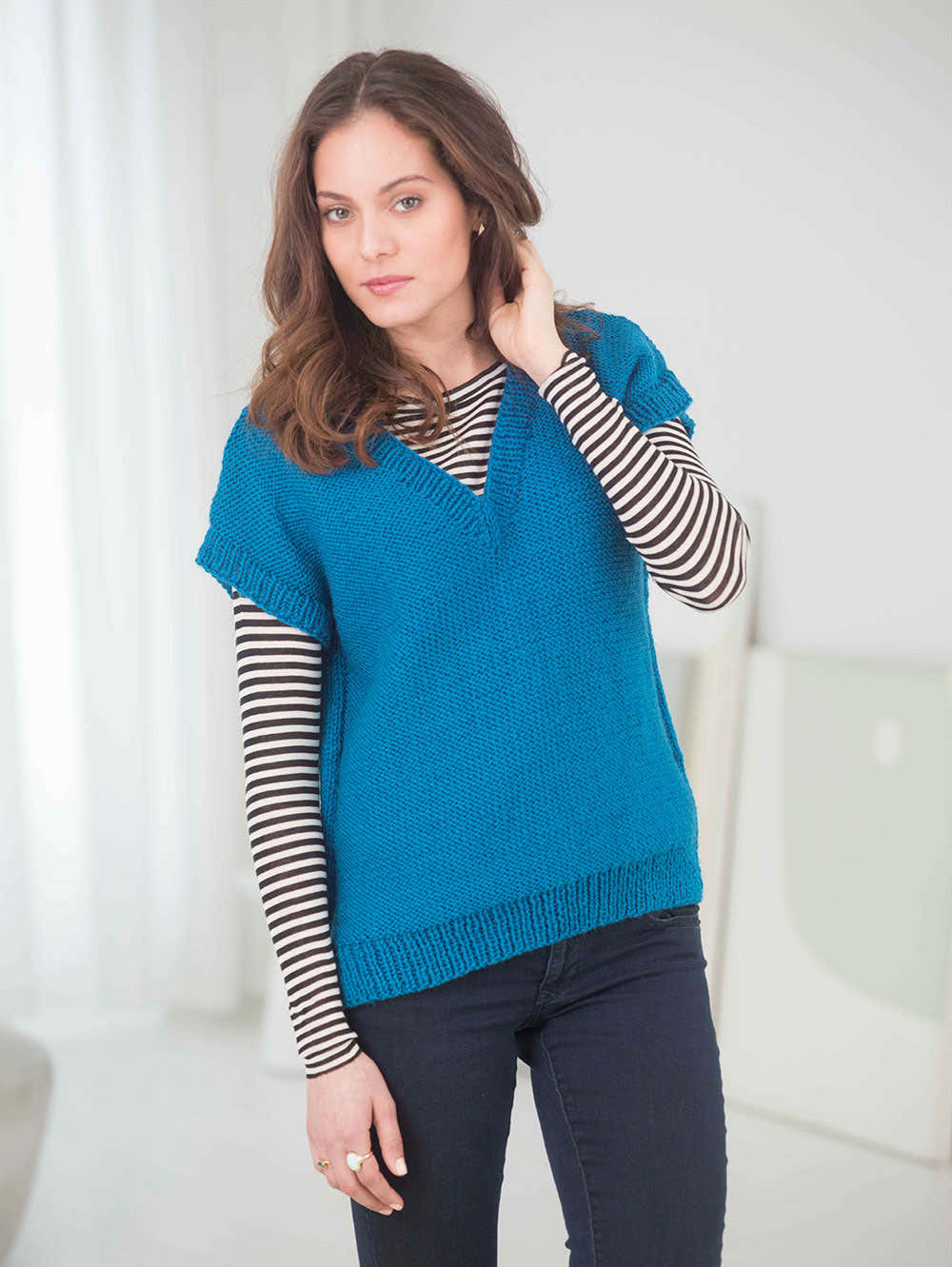 Versatile Vest Slipover Knitting Pattern