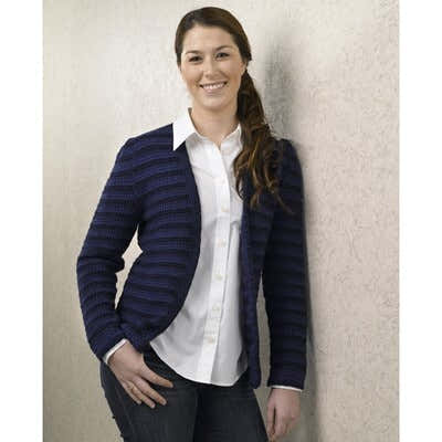 Valley Yarns Warrant Cardigan Crochet Pattern
