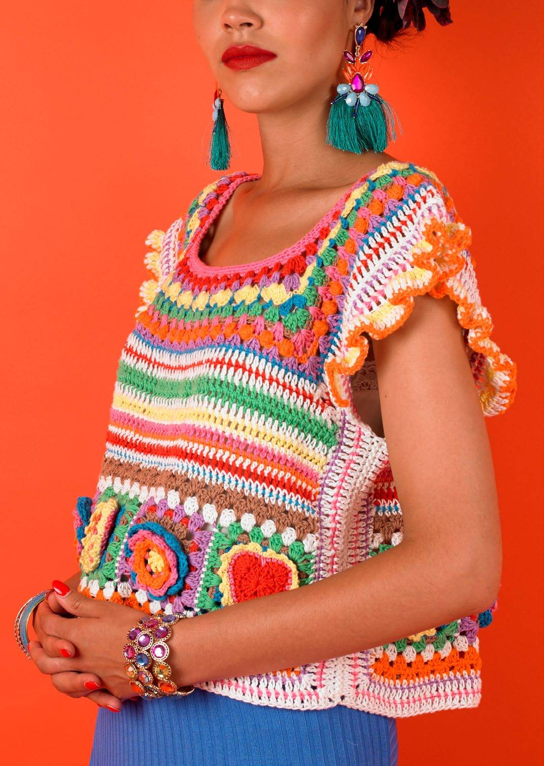Paintbox Yarns Kahlo Crop Top Crochet Pattern