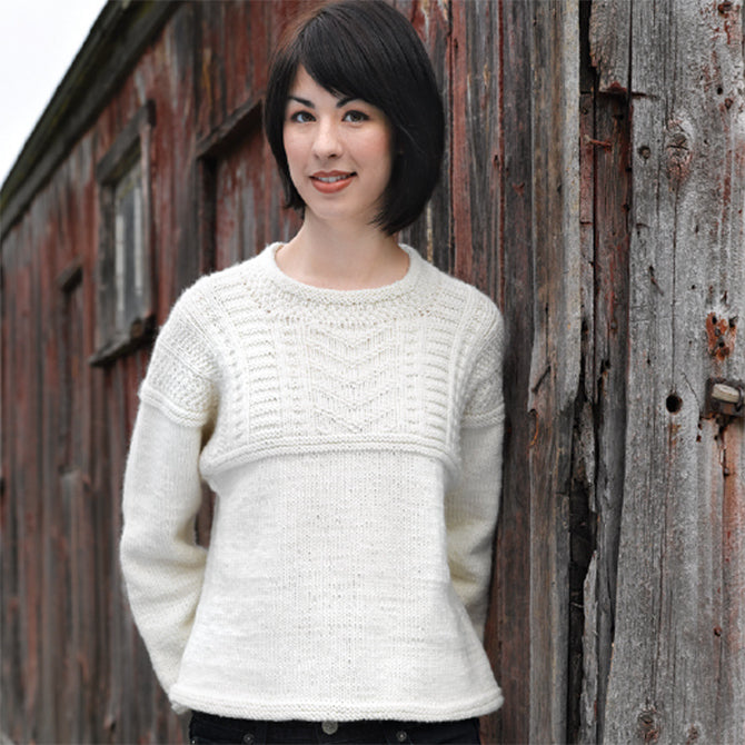 Valley Yarns Five College Sweater Knitting Pattern
