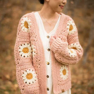 Cozy Days Daisy Cardigan