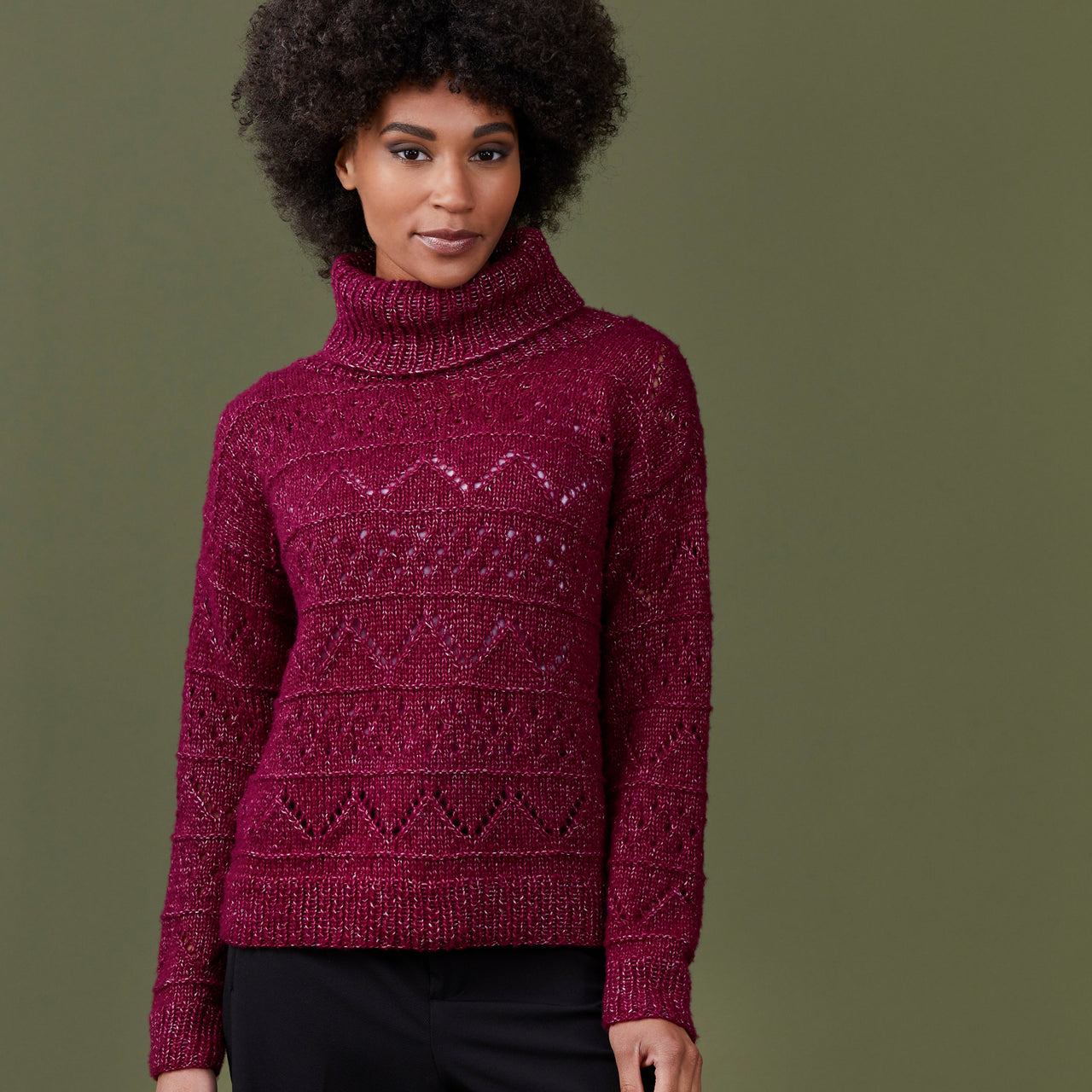 Stacy Charles Fine Yarns Aurora Pullover Knitting Pattern