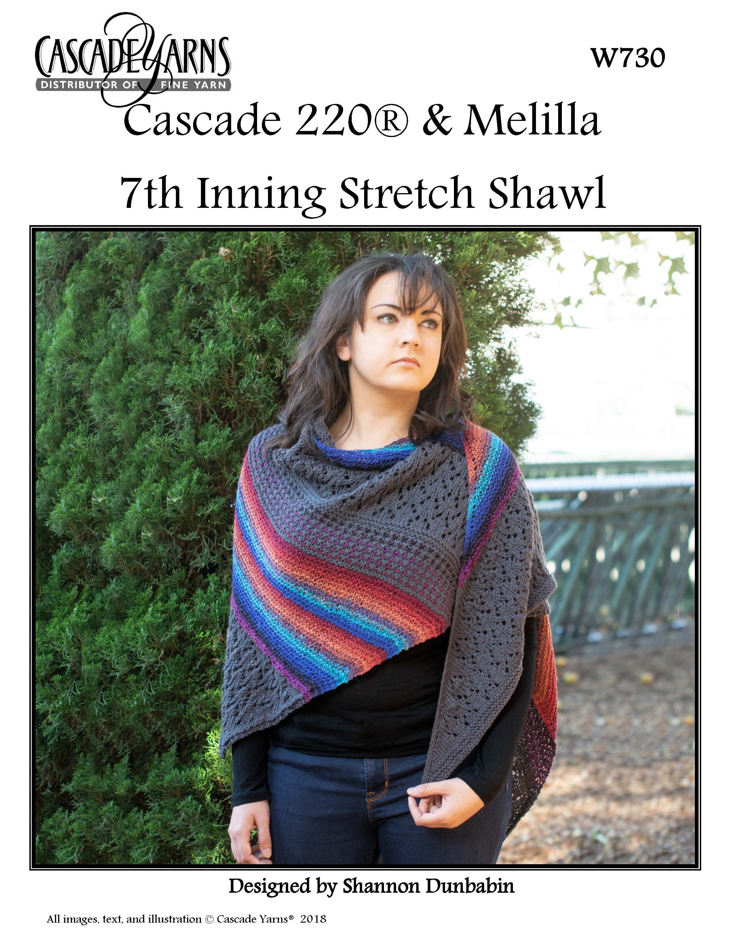 Cascade Yarns W th Inning Stretch Shawl Knitting Pattern