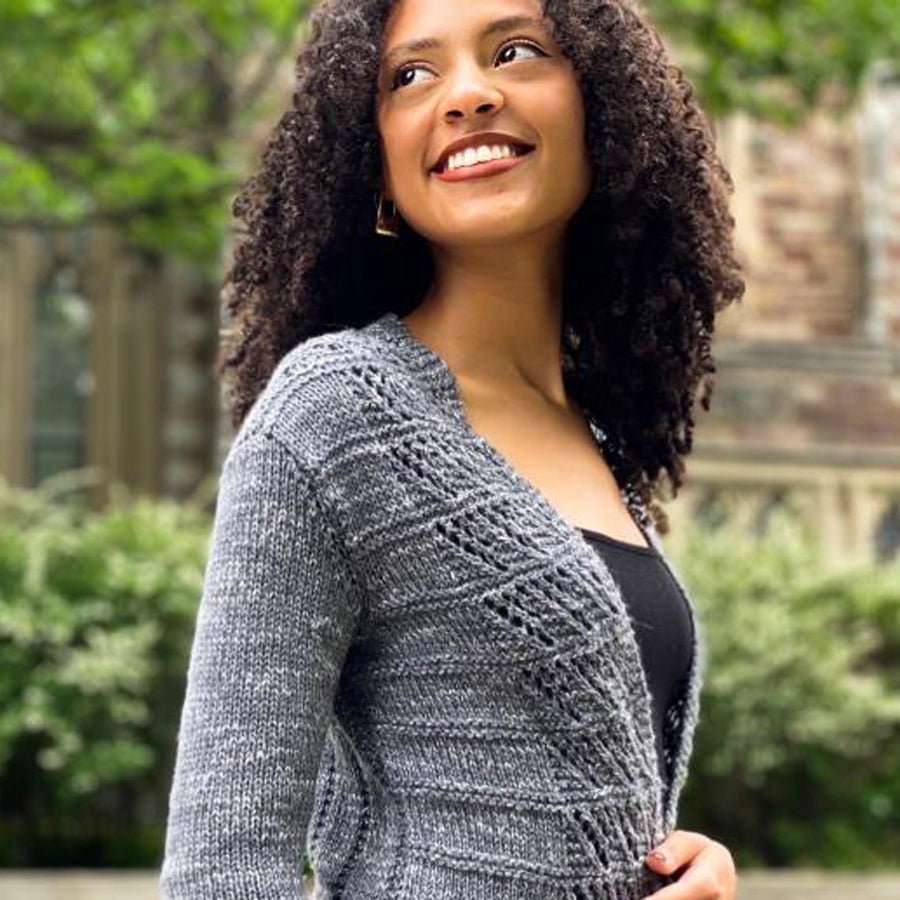 Plymouth Yarn M Swan Wings Cardigan Knitting Pattern