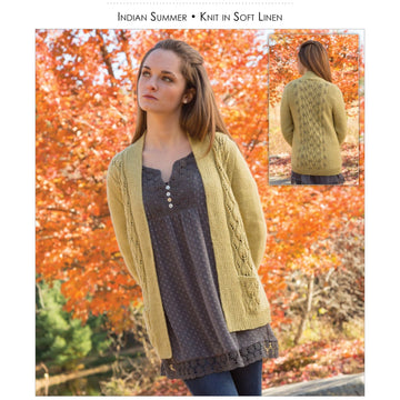Classic Elite Yarns Indian Summer Cardigan Knitting Pattern