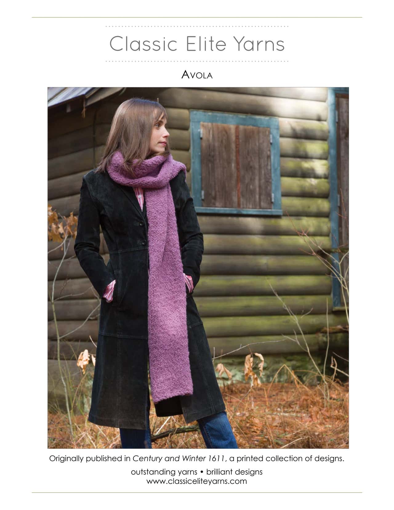 Classic Elite Yarns Avola Scarf Knitting Pattern
