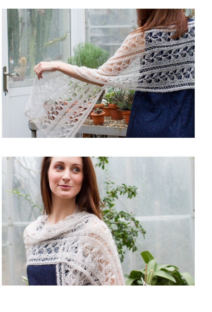 Louet Monica Wrap Knitting Pattern