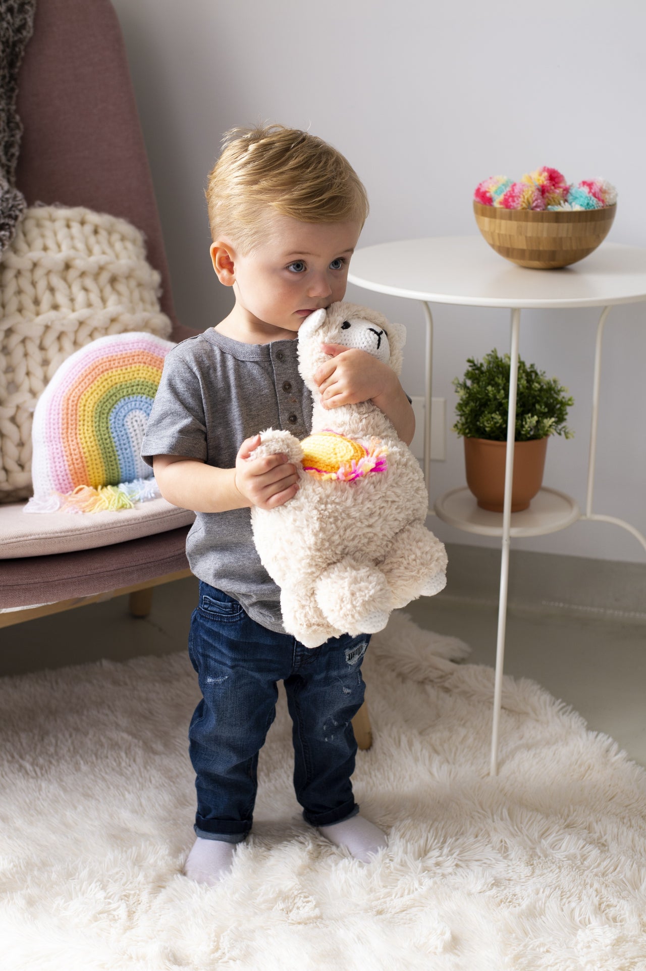 Lola Llama in Lion Brand Feels Like Butta, Go For Faux & Just My Stripe PDF