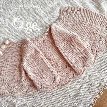 Shell Border Baby Cardigan - P097