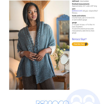 Berroco Pemberly Shawl Crochet Pattern