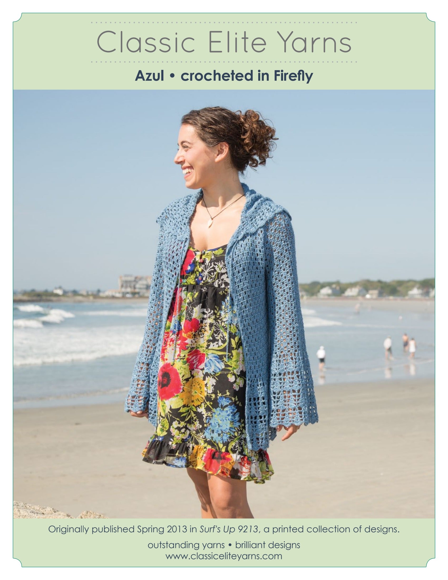 Classic Elite Yarns Azul Cardigan Crochet Pattern