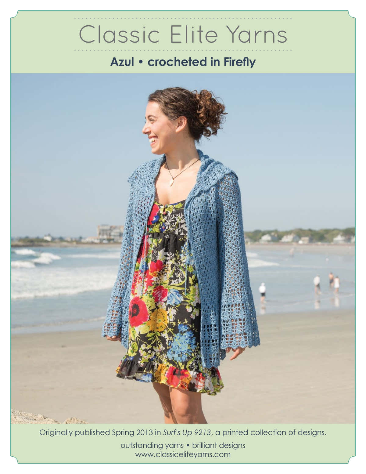 Classic Elite Yarns Azul Cardigan Crochet Pattern