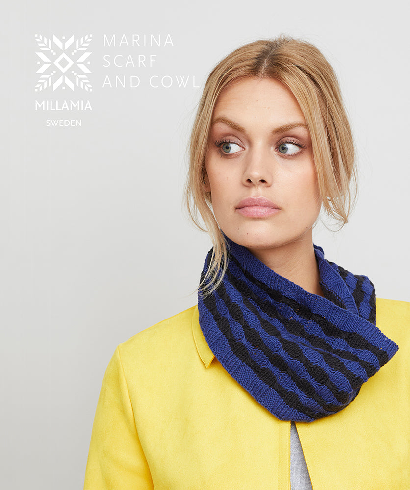 MillaMia Marina Scarf and Cowl Knitting Pattern