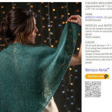 Nikini Shawl Wrap Knitting Pattern