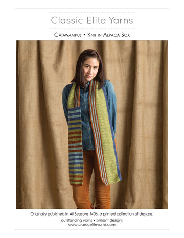 Classic Elite Yarns Catawampus Scarf Knitting Pattern