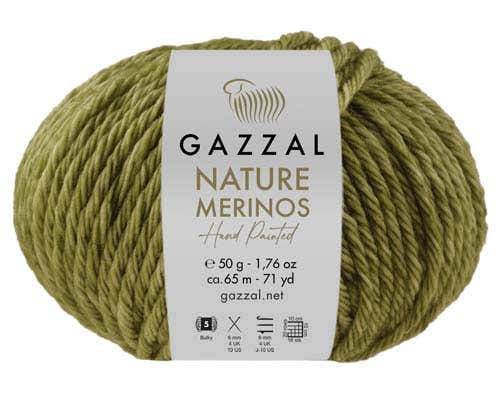 Gazzal Nature Merino Yarn - Merino Wool Bulky