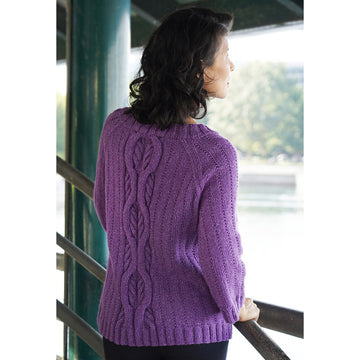 Cascade Yarns W761 Oversized Cabled Raglan (Free)