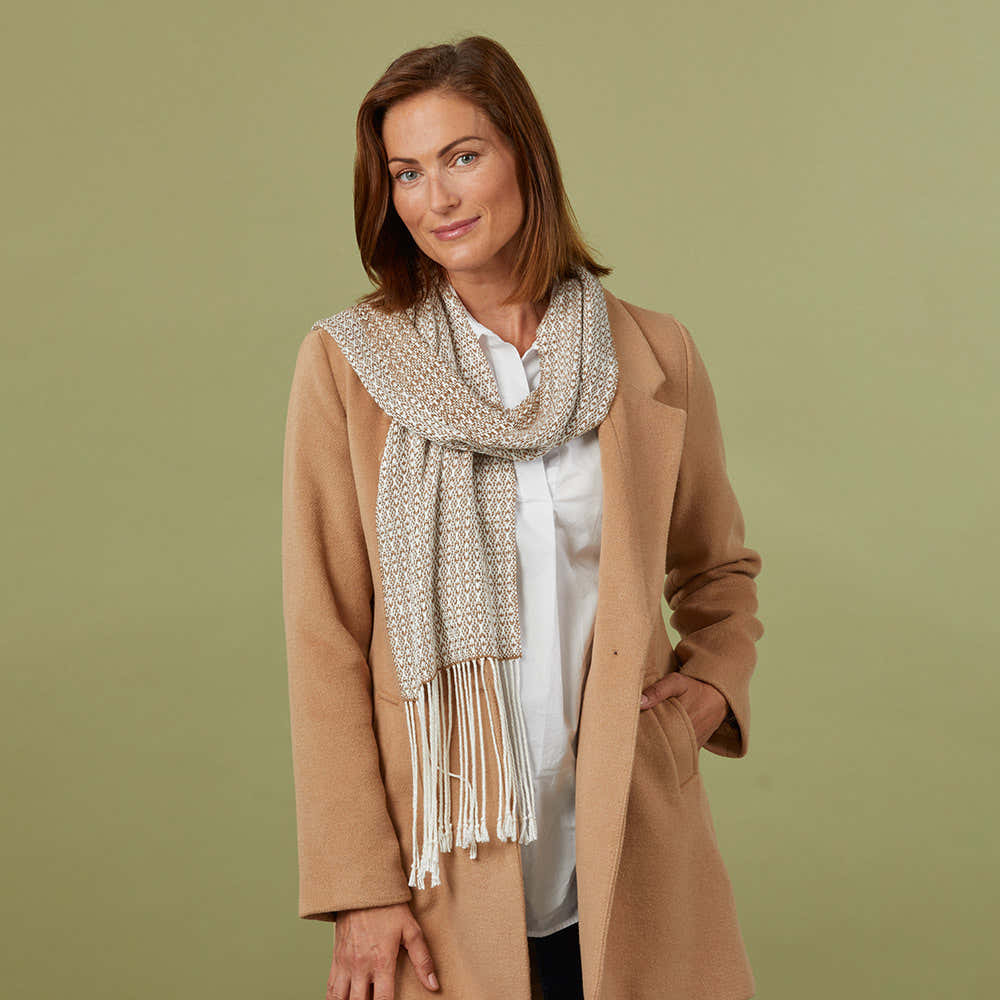 Valley Yarns #287 Birch Bark Scarf
