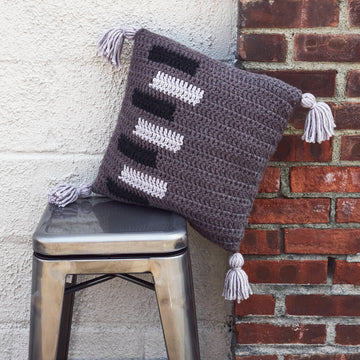 Sliding Doors Throw Pillow Cushion Crochet Pattern