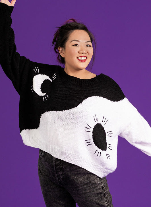 Paintbox Yarns Moon & Sun Sweater Knitting Pattern