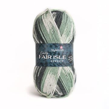 Stylecraft Easy Fair Isle Effect Aran Yarn - Acrylic Aran