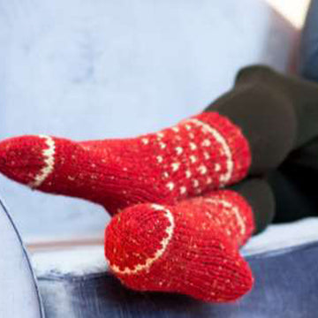 Adult Fairisle Socks Knitting Pattern