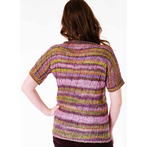 Trendsetter Yarns Fleur - Angled Slip Stitch T-Shirt Pullover