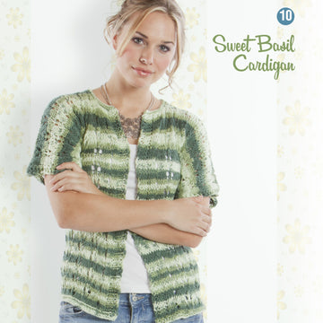 Universal Yarn Sweet Basil Cardigan Knitting Pattern