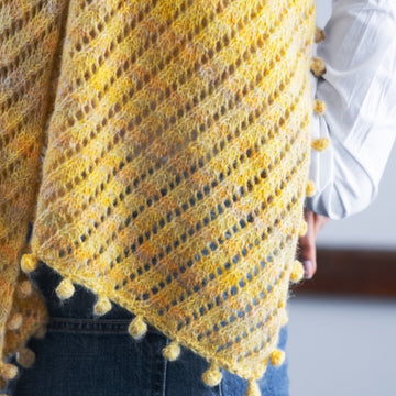 Strawflower Scarf Knitting Pattern