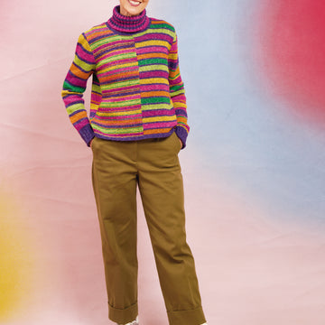 Stripes Galore In Rowan Kaffe Fassett Felted Tweed Knitting