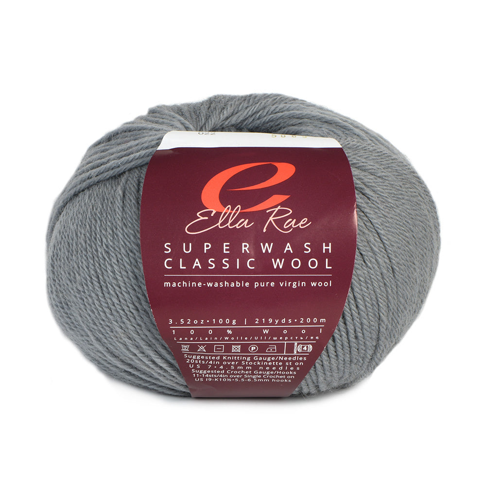 Ella Rae Classic Superwash Yarn - Superwash Wool Worsted