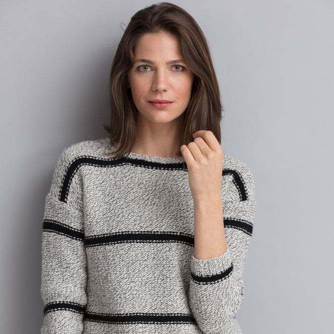 String Harlow Striped Pullover Jumper Knitting Pattern