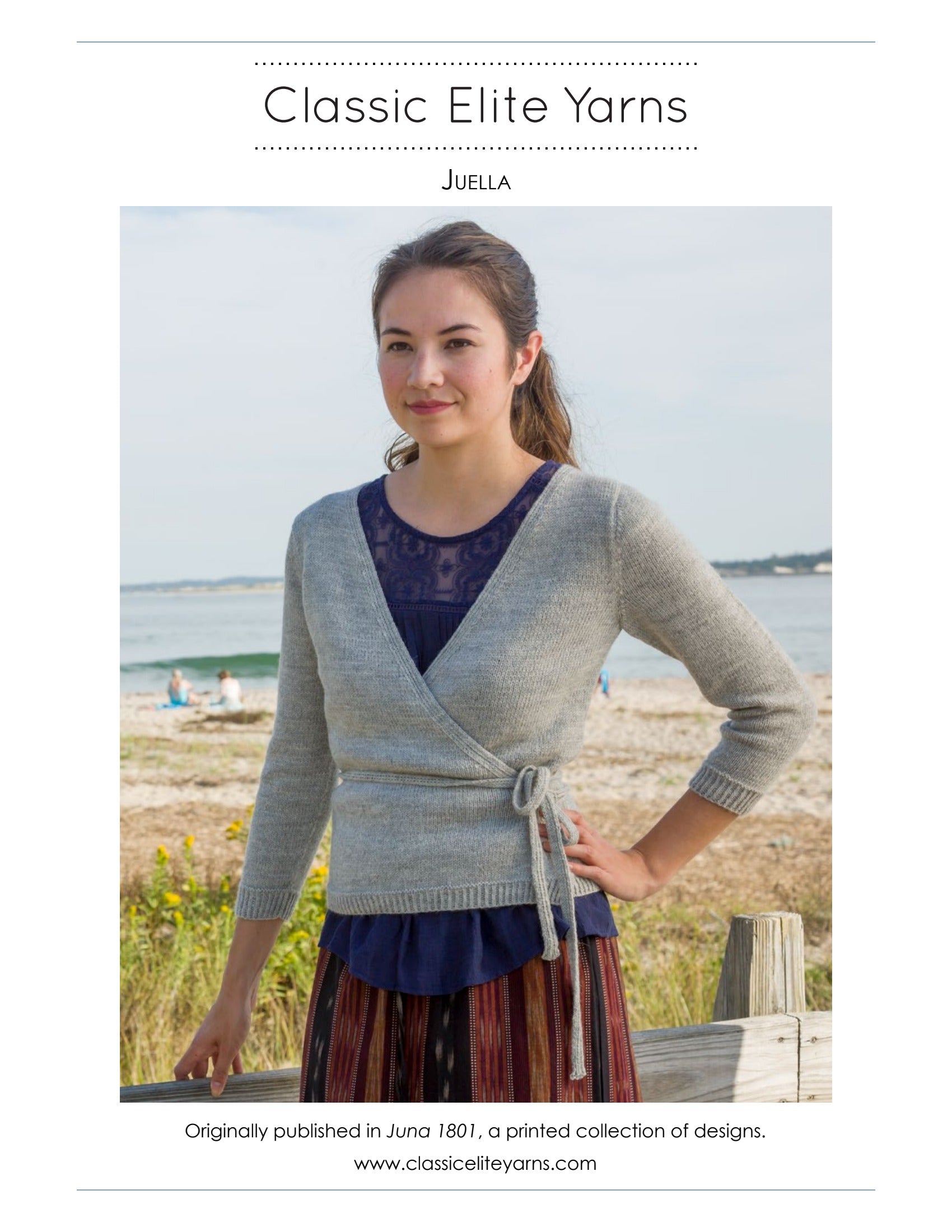 Classic Elite Yarns Juella Cardigan Knitting Pattern