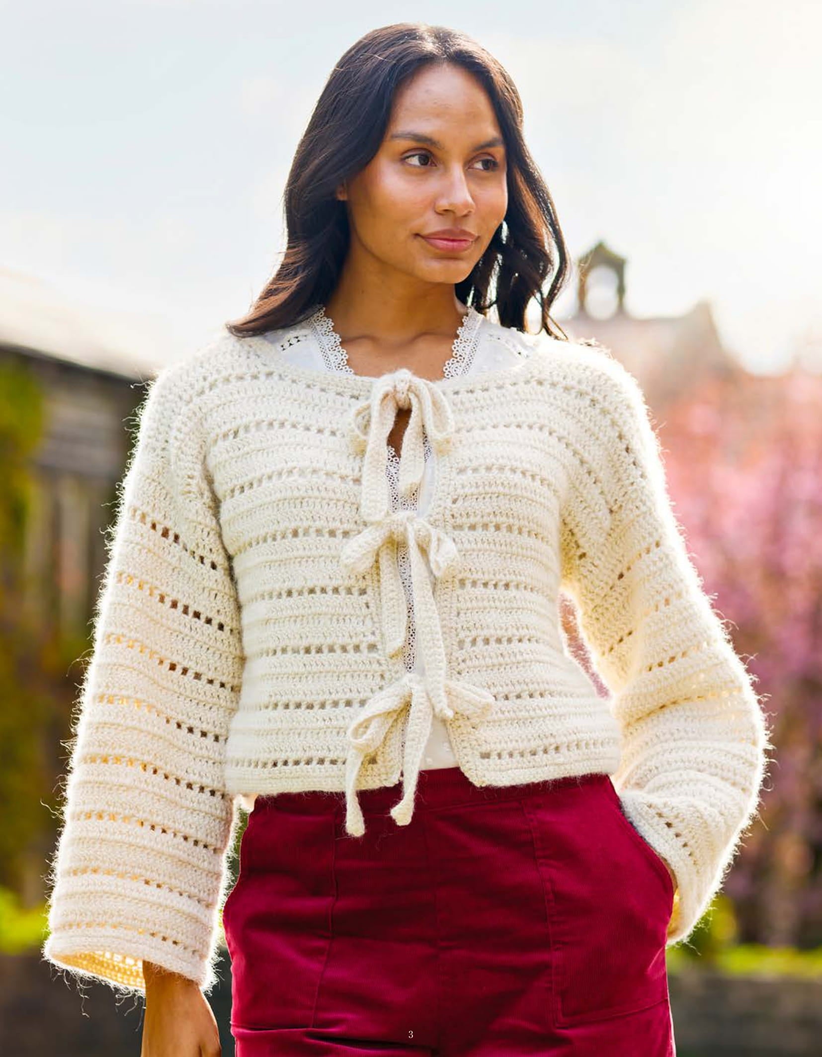 Pixie Tie Cardigan Crochet Pattern