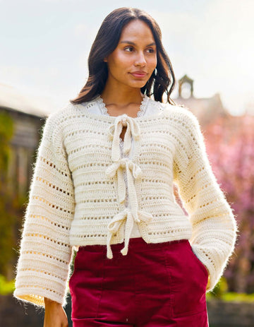 Pixie Tie Cardigan Crochet Pattern