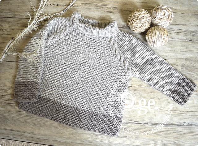 Driftwood Sweater, Top Down - P127