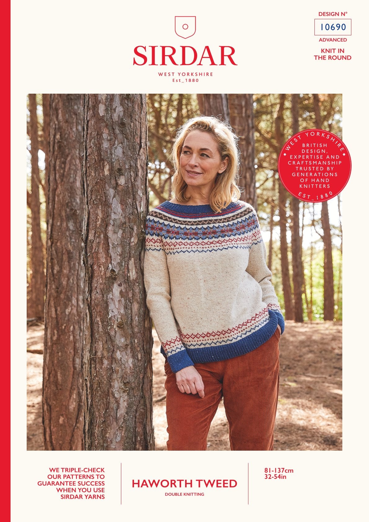 Sirdar Rambling Sweater Jumper Knitting Pattern