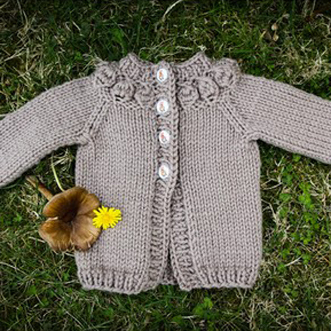 Valley Yarns Cremini Baby Cardigan Knitting Pattern