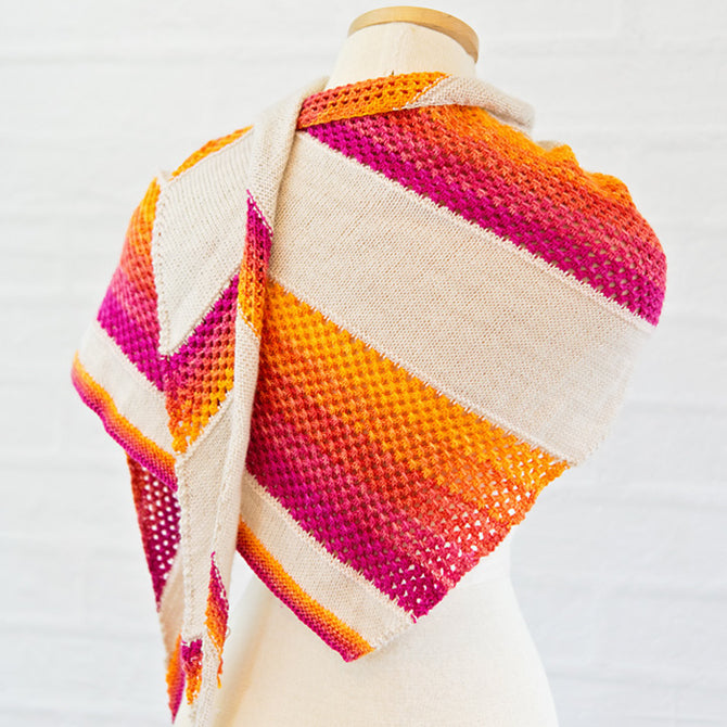 SweetGeorgia Starburst Wrap Knitting Pattern